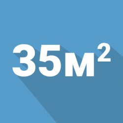 Площадь помещения до 35 кв. м.